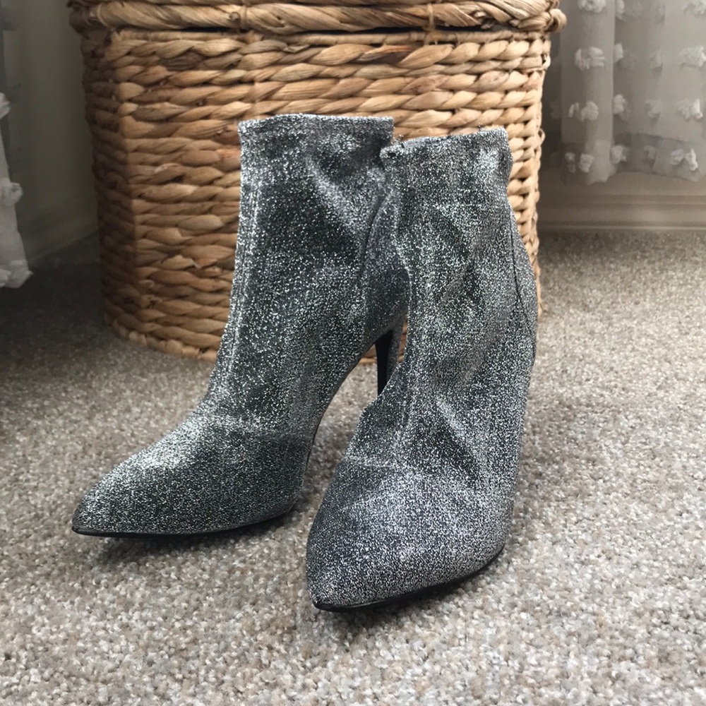 Silver heels/booties